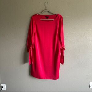 Banana Republic Red Long Sleeve Dress